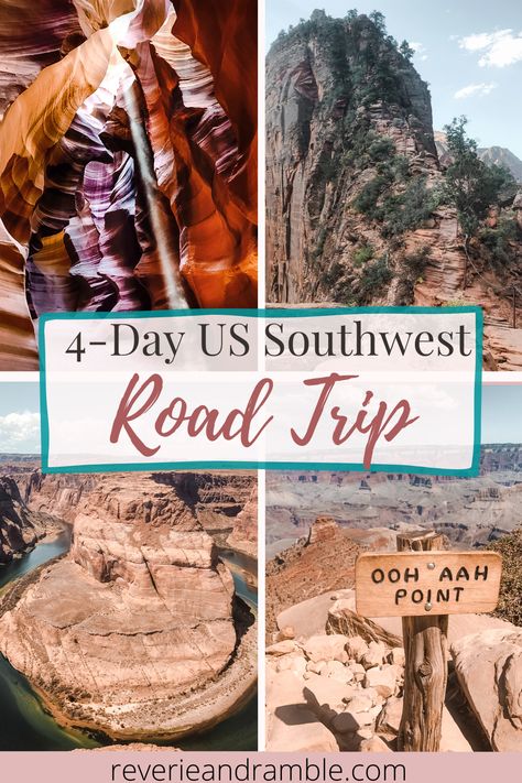 Phoenix To Zion Road Trip, Southwest Road Trip Itinerary, Southwest National Parks, Vacay Spots, Southwest Road Trip, Girls Roadtrip, Zion Canyon, Angels Landing, Perfect Road Trip