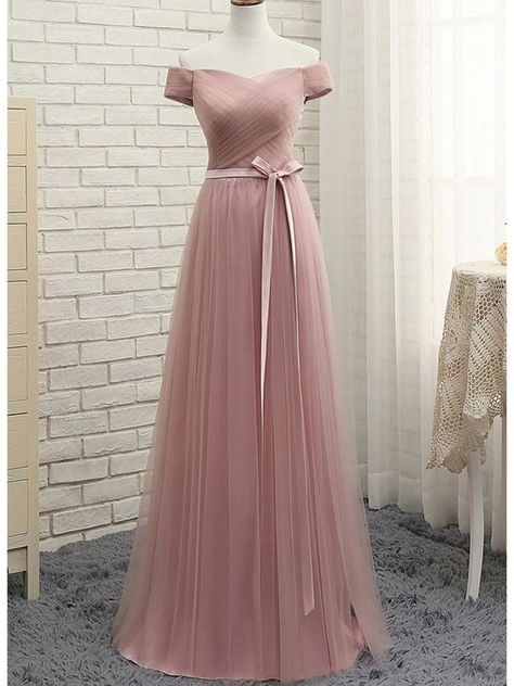 Dusty Rose Prom Dress, Rose Formal, Tulle Bridesmaid, Prom Dresses Simple, Dream Prom, Simple Prom Dress, Tulle Bridesmaid Dress, Prom Dresses 2019, Dresses Simple