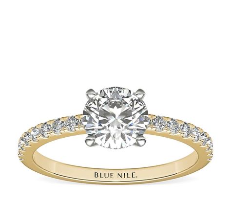 Full Comparison of 10K, 14K, 18K and 24K Gold | The Diamond Pro Knife Edge Engagement Ring, Pave Diamond Engagement Rings, White Gold Diamond Engagement Ring, Platinum Diamond Engagement Rings, Pave Engagement Ring, Pave Diamond Ring, Round Diamond Engagement Rings, White Gold Diamond Rings, Blue Nile