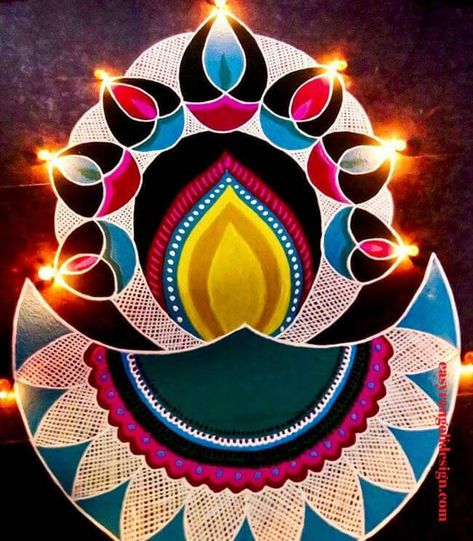 50 Tough Rangoli Designs (Rangoli Ideas) - October 2019 3d Rangoli Designs Creativity, Dussehra Rangoli Designs, Rangoli Painting, 3d Rangoli, Rangoli Designs For Competition, Poster Rangoli, Design Rangoli, Diya Rangoli, Very Easy Rangoli Designs