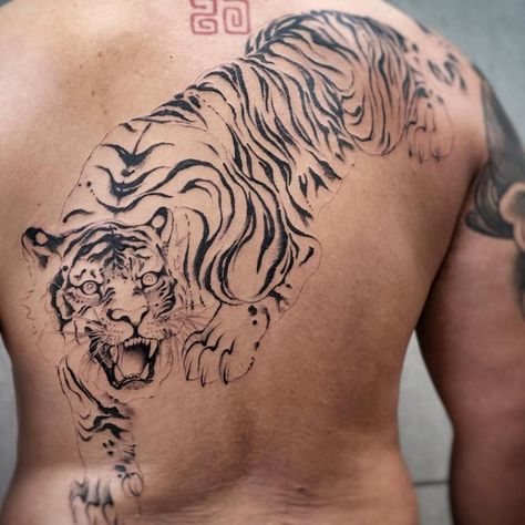 Chenjie Tattoo, Watercolor Tattoo Ideas, Sigil Tattoo, Tiger Tattoo Design, Tiger Drawing, To Be Continued, Dope Tattoos For Women, Badass Tattoos, Tattoo Illustration