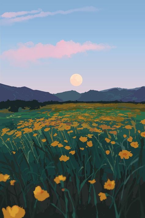 saga ☘️ on Twitter | Field wallpaper, Anime flower, Landscape art Anime Flower, Field Paint, Forest Drawing, Field Wallpaper, Scenery Background, Drawing Wallpaper, Background Drawing, Flower Landscape, Landscape Drawings