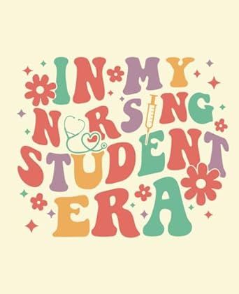 In My Nursing Student Era: perfect notebook for taking notes in your nursing school classes! Nursing School Motivation Quotes Student, Nursing School Binder Covers, Aesthetic Nursing Notes, In My Nursing Student Era, Nursing Student Affirmations, Student Nurse Aesthetic, Vision Board Nursing Student, Nursing School Vision Board, Nursing School Acceptance