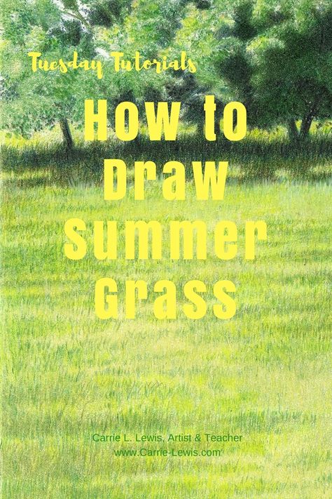 How to Draw Summer Grass Tips For Drawing, Grass Drawing, Learn Acrylic Painting, Detailed Background, Grass Painting, Modern Art Canvas Painting, Art Zine, Pencil Drawing Tutorials, Dog Canvas Art