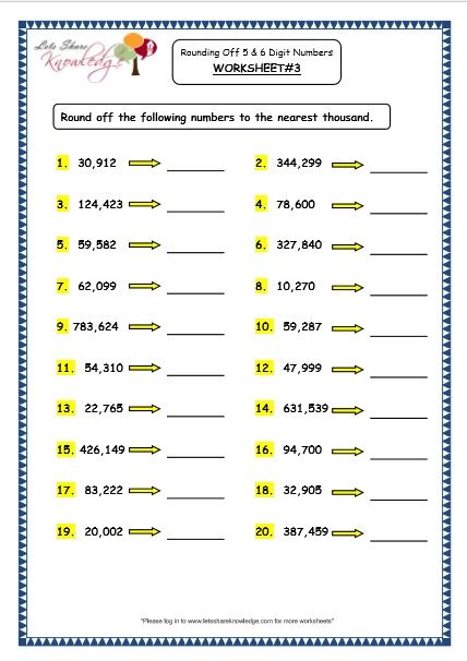 Grade 4 Maths Resources (1.3 Rounding Off to the Nearest Ten, Hundred and Thousand Printable Worksheets) Rounding Off Numbers, Rounding Decimals Worksheet, Dot Numbers, Rounding Worksheets, Rounding Whole Numbers, Third Grade Math Worksheets, Rounding Numbers, Christmas Math Worksheets, Fun Math Worksheets