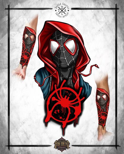 Done by David. Who else would love to see Miles Morales join the MCU? Maybe in the next @spidermanmovie I’d love to tattoo this Miles design, If you like this design or want something custom and unique, feel free to get in touch 🙂 Thanks for looking. Please like and share. #inkdentattoostudio #uktattoo #tattoolifestyle #skindeep_uk #totalltattoo #blackpooltattoo #blackpool #tattoo #tattoolove #tattoowork #tattoolife #neotraditional #neotraditionaltattoo #neotrad #neotradtattoo Mile Morales Tattoo, Iron Man And Spiderman Tattoo, Miles Morales Tattoo Design, Comic Art Tattoo, Comic Tattoo Design, Miles Morales Tattoo Ideas, Comic Tattoo Ideas, Pop Art Tattoo Design, Spider Man Tattoo Ideas