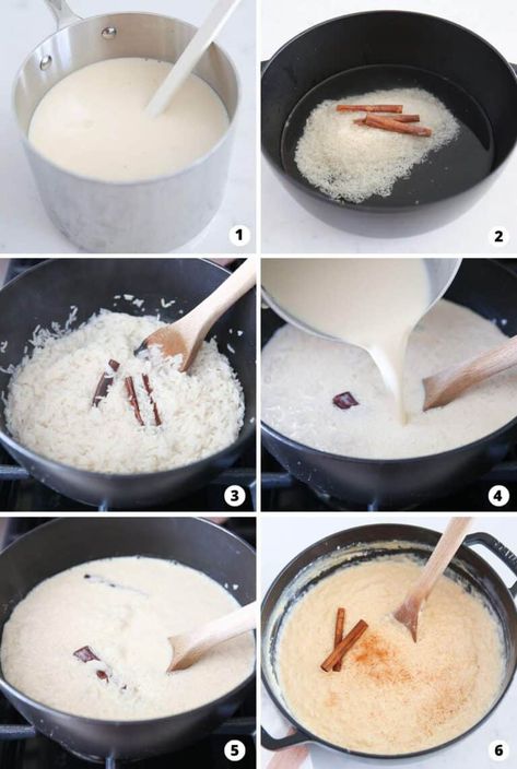 Sweet Mexican Rice, Mexican Cinnamon Rice, Mexican Milk Rice, Mexican Rice Breakfast, Arroz Con Leche Rice Cooker, Rice Oatmeal Mexican, Rice Pudding Mexican Recipe, Cinnamon Rice Milk, Rice Atole Recipe Mexican