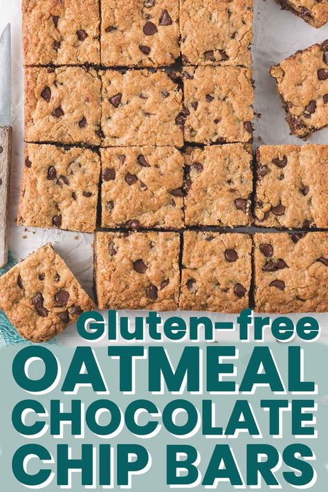 Freeze Oatmeal, Gluten Free Oatmeal Bars, Gluten Free Oatmeal Chocolate Chip Cookies, Oatmeal Chocolate Chip Cookie Bars, Gluten Free Cookie Bars, Oatmeal Chocolate Chip Cookie, Oatmeal Chocolate Chip Bars, Easy Bar, Trip Snacks