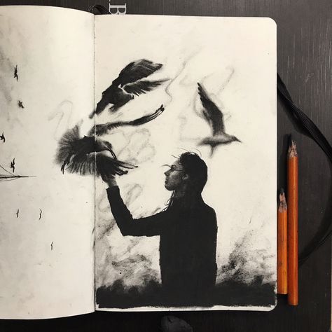 Charcoal on moleskine sketchbook. #moleskinesketchbook #moleskine #art #charcoal Charcoal Sketchbook, Moleskine Art, Moleskine Sketchbook, Art Charcoal, Charcoal Drawing, Moleskine, The Soul, Art Journal, Sketch Book