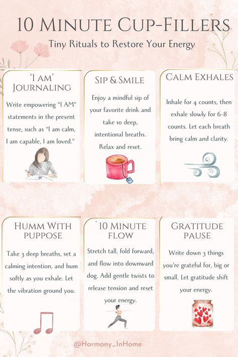 10-Minute Self-Care Rituals for Moms: Simple Practices to Calm Your Mind and Reclaim Your Energy — Home In Harmony Ways To Self Regulate, Calming Rituals, Mindful Practices, Mental Health Activities, Mum Life, Practicing Self Love, Health Activities, Parasympathetic Nervous System, Calm Your Mind