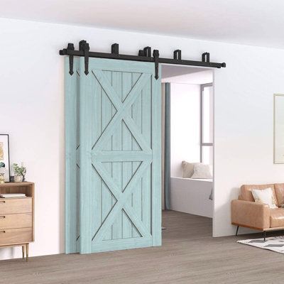 Pine Wood Door, Pine Barn Door, Magnolia Style, X Marks The Spot, Refinish Kitchen Cabinets, Knotty Pine, Apartment Organization, Sliding Barn Door Hardware, Bathroom Doors