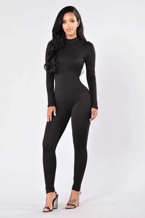 Night Jumpsuit, Fashion Nova Bodysuit, Fashion Nova Curve, Leather Jumpsuit, Jumpsuit Black, Fashion Nova Jeans, Jumpsuit Fashion, Womens Loungewear, Black Jumpsuit