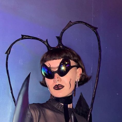 Dung Beetle Costume, Spider And Fly Costume, Spotted Lanternfly Costume, Lantern Fly Costume, Millipede Costume, Wild Costume Ideas, Diy Antenna Headband, Stag Beetle Costume, Spotted Lantern Fly Costume