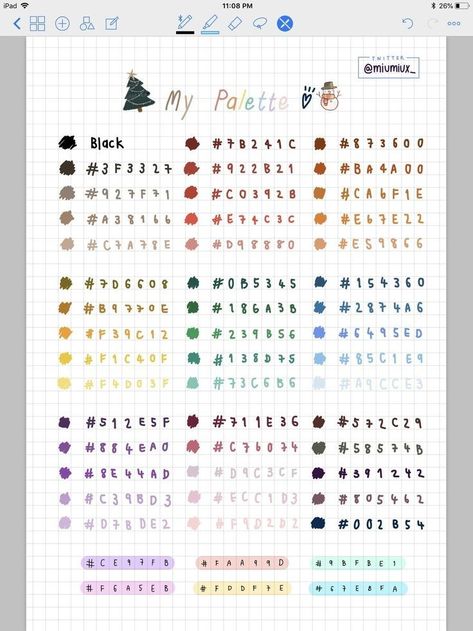 Good Notes Color Palette Hex Codes Pastel, Color Pallets Goodnotes, Ipad Notes Aesthetic Colors, Good Notes Color Palette Pastel, Notability Color Palette Codes, Good Notes Color Pallete, Good Note Color Palette, Good Notes Colors Code, Hexcode Color Palette Goodnotes