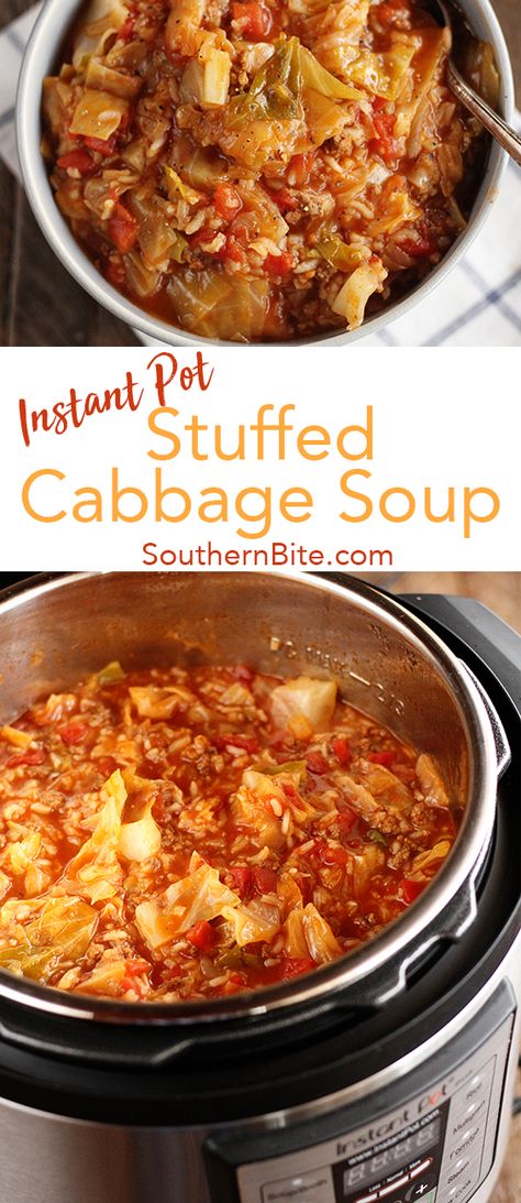 Cabbage Stew Instant Pot, Stuffed Cabbage Soup Recipe, Stuffed Cabbage Soup, Soup Cabbage, Cooking Illustration, Easy Stuffed Cabbage, Cabbage Soup Recipe, Cooking Desserts, Cooking Party