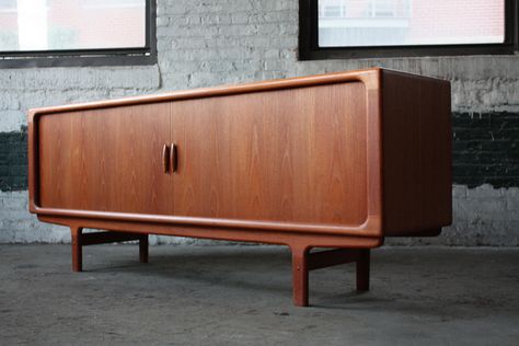 Titilating Danish Mid Century Modern Tambour Door Credenza (Denmark, 1960's) | Flickr - Photo Sharing! Mid Century Modern Buffet, Credenza Decor, Mid Century Modern Credenza, Mid Century Modern Sideboard, Tambour Door, Mid Century Credenza, Contemporary Sideboard, Modern Buffet, Danish Mid Century Modern