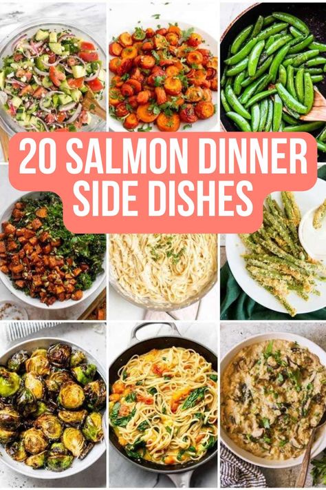 20 Salmon dinner side dishes Things To Go With Salmon, Salmon And Side Dishes, Sides To Pair With Salmon, Side Dishes Salmon, What Goes With Salmon Dinners, Salmon Dinners With Sides, Side Dishes With Salmon Dinners, Grilled Salmon Sides, Healthy Sides With Salmon