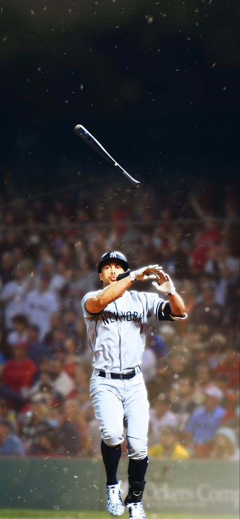 New York Yankees Wallpaper, Yankees Wallpaper, Baseball Wallpaper, Mlb Wallpaper, Baseball Photography, Giancarlo Stanton, Doctor Who Fan Art, Baseball Park, Big G