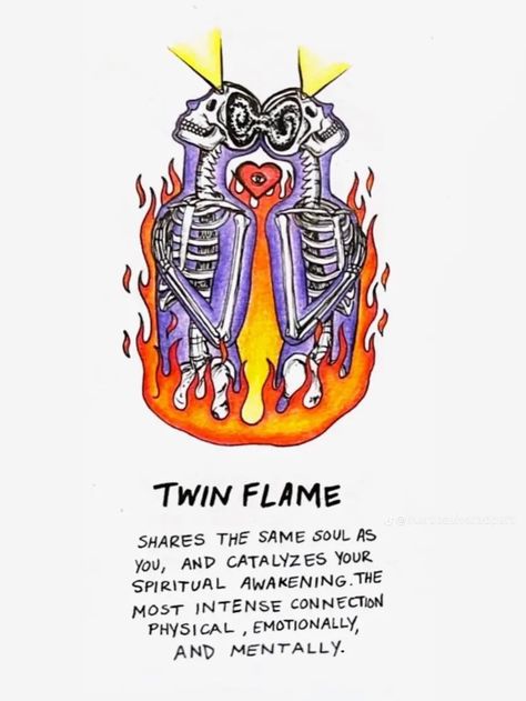 Soulmates Art, Intimate Ideas, Twin Flames Quotes, Twin Flame Art, Spiritual Pictures, Meaningful Tattoo Quotes, Alien Drawings, Soul Ties, Flame Art