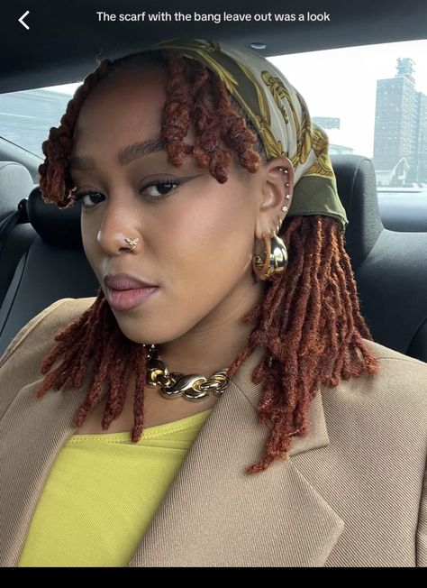 Afrocentric Loc Styles, Short Locs Hairstyles With Bangs, Loc Styles With Scarves, Layered Dreadlocks, Elegant Loc Hairstyles, Layered Locs Long, Fairy Locs Hairstyle, Short Locs On Women, Sophisticated Loc Styles