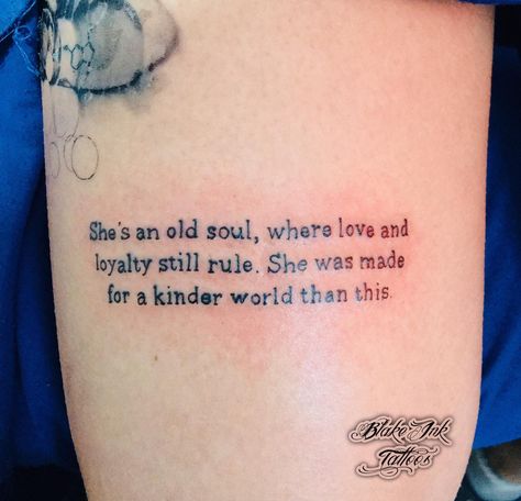 Tattoos For Sensitive Souls, Two Lost Souls Tattoo, Tattoos About Loneliness, Old Soul Tattoo Ideas, Soul Tattoo Ideas, Old Soul Tattoo, Tattoo Ideas Words, Paisley Tattoo, Random Tweets