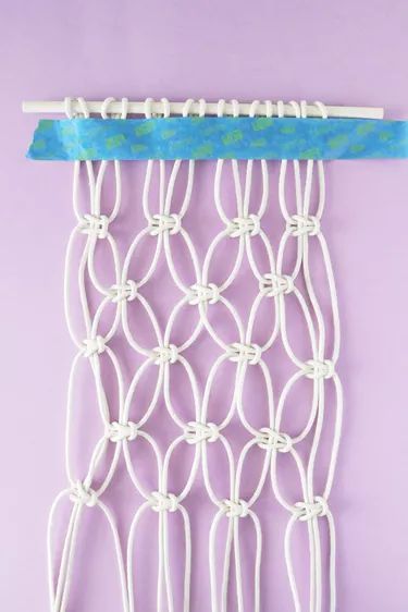 DIY Fruit Storage Hammock | eHow Macrame Fruit Hanger, Fruit Hanger, Storage Hammock, Fruit Hammock, Crocheted Baskets, Diy Hammock, Hanging Fruit Baskets, Artwork Diy, Easy Macrame