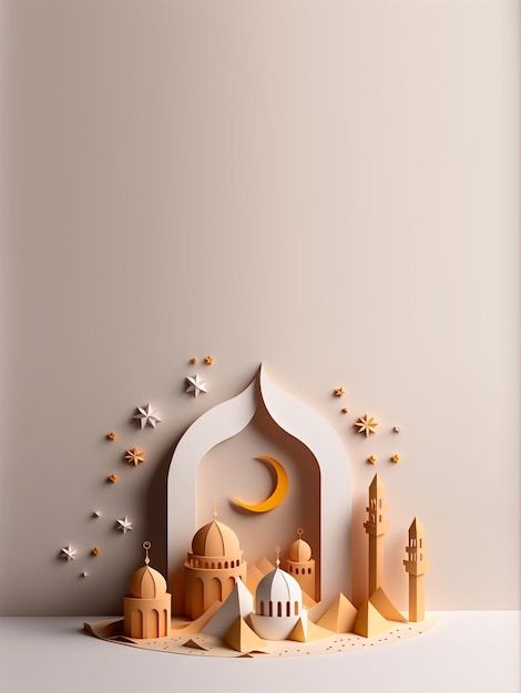 Photo ramadan vibes 3d background | Premium Photo #Freepik #photo #ramadan-3d #islamic-3d #ramadan-wallpaper #mosque-3d Wallpaper Mosque, Ramadan Wallpaper, Photo Ramadan, Ramadan Vibes, Ramadan Tips, About Ramadan, Weather Quotes, Genius Quotes, 3d Background