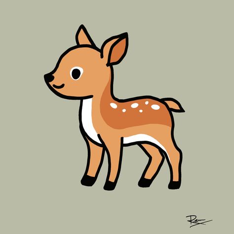 Easy digital drawing || Deer Deer Drawings Easy, Elk Drawing Easy, Deer Easy Drawing, Rain Deer Drawing, Deer Drawing Simple, Deer Drawing Cute, Easy Deer Drawing, Simple Deer Drawing, Cute Deer Drawing