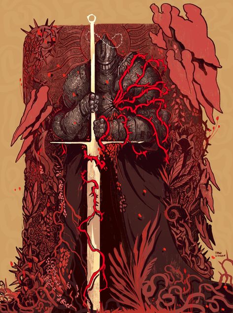 ArtStation - Red Knight Thiago Lehmann, Red Knight, 다크 판타지, Knight Art, Fantasy Armor, Fantasy Concept Art, Bramble, Armor Concept, Monster Art