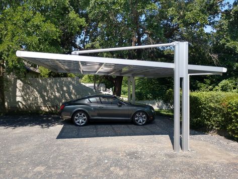 Cantilever Carport, Car Park Design, Car Porch Design, Carport Modern, Building A Carport, Modern Carport, Car Shed, Carport Plans, Pergola Carport