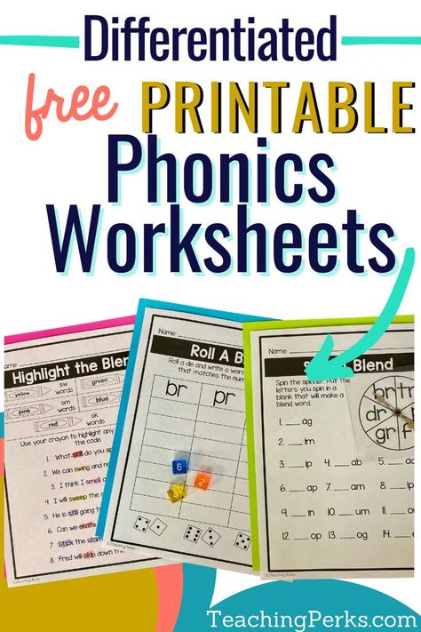 Vowels Activities, Free Phonics Worksheets, Free Phonics Printables, Initial Blends, Phonics Homework, Free Phonics Activities, Final Blends, Centers Kindergarten, Homework Ideas