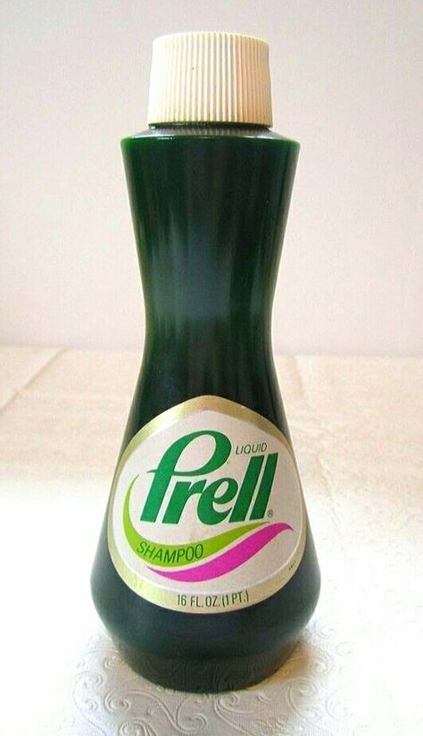 Vintage Prell Liquid Shampoo -  16oz Plastic Bottle Vintage Shampoo, Vintage Toiletries, Prell Shampoo, Hotel Shampoo, Head And Shoulders Shampoo, Shampoo Packaging, Right In The Childhood, Freebies By Mail, Keratin Shampoo