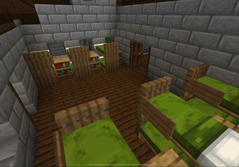 barracks Barracks Minecraft, Minecraft Barracks, Medieval Barracks, Gothic Minecraft Builds, Minecraft Medieval Castle, Minecraft Interiors, Minecraft Base, Minecraft Interior, Mc Builds