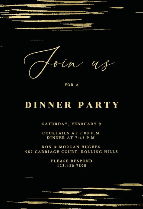 Party Invitation Design, Invitation Examples, Dinner Party Invitations, Greetings Island, Party Invite Design, Dinner Invitations, Formal Dinner, Party Invite Template, Inspiration Boards