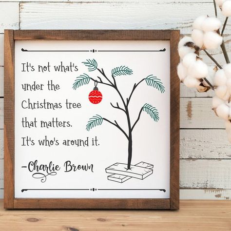 Charlie Brown Christmas Quotes, Charlie Brown Christmas Decorations, Christmas Tree Quotes, Brown Christmas Tree, Charlie Brown Tree, Ward Christmas Party, Charlie Brown Christmas Tree, Brown Tree, Christmas Party Themes