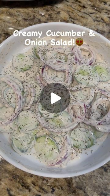 East Coast Florida Eats🦞 on Instagram: "Creamy Cucumber & Onion Salad!😍 I made this is a side last night and yeah yeah I know cucumber and onion isn’t that exciting…but pair them with this dressing and oh yeah!🤗 I ate so much of it before my hubby got home I was almost too full for the stuffed avocados hehe!😉 I don’t measure most of my recipes (unless baking) I eyeball most of the ingredients. I’ve been cooking over 30 years and I’m also only cooking for two people nowadays. I only used two small cucumbers but you might use four. It’s all about tasting, I make a batch of the dressing and then I taste it. If I think it needs more salt and pepper then I add more, if I think it needs more red wine vinegar, then I add more. Remember, you can always add more of something but you can’t take Whole Cucumber Recipes, Cucumber And Onion, Cucumber Onion Salad, Stuffed Avocados, Cucumber Onion, Cucumbers And Onions, Small Cucumber, Creamy Cucumbers, Onion Salad