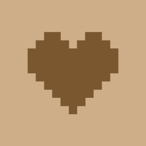 Aesthetic Brown Widget, Brown Widget, Pixel Heart, Aesthetic Brown, Sandbox, App Icon, Ios