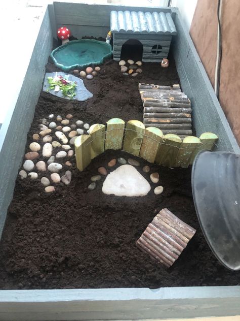 Diy Turtle Habitat Indoor, Diy Turtle Habitat, Turtle Homes Ideas Indoor, Baby Tortoise Habitat Indoor, Turtle House Indoor, Box Turtle Habitat Indoor Diy, Tortoise House Indoor, Tortoise Enclosure Indoor Diy, Indoor Tortoise Enclosure