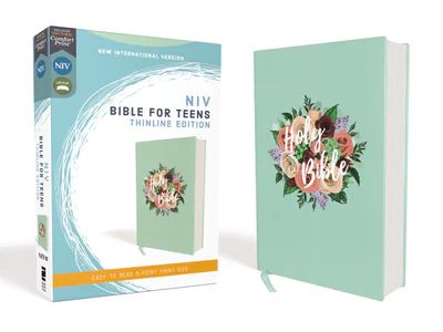 NIV, Bible for Teens, Thinline Edition, Cloth over Board, Floral, Red Letter, Comfort Print Monster Girl Encyclopedia, Things I Need To Buy, Niv Bible, Words Of Jesus, Bible Translations, Print Book, Books Young Adult, School Essentials, Birthday Wishlist