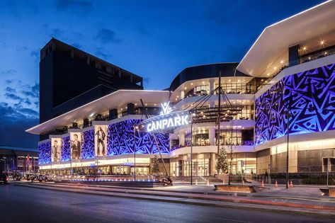 Canpark Shopping Mall – Toner Architects Mall Outside Design, Mall Architecture Exterior, Mall Project Architecture, Mall Building, Shopping Center Architecture, Mall Architecture, Shopping Mall Design, Mall Facade, Plaza Design