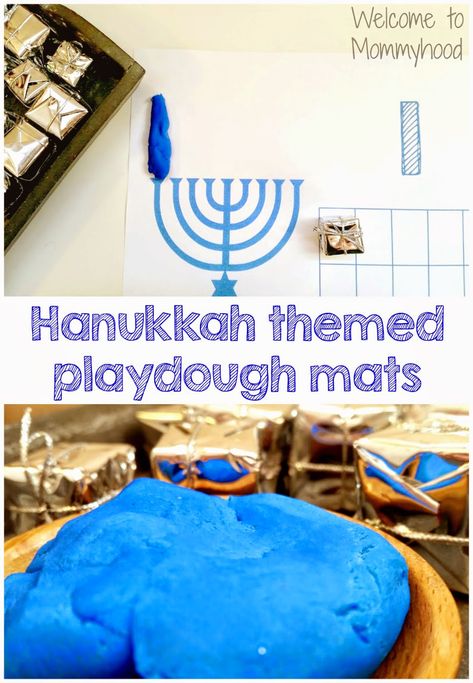 Hanukkah Activities: Free Playdough Mat Printable {Welcome to Mommyhood} #montessori #preschoolactivities, #hanukkah Hanukkah Activities Preschool, Chanukah Crafts, Play Dough Activities, Hanukkah Preschool, Hanukkah Activities, Hannukah Crafts, Hanukkah Ideas, Kwanzaa Crafts, Hanukkah Activites