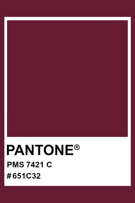 PANTONE 7421 C #pantone #color #PMS #hex Burgundy Color Swatch, Cool Summer Palette, Pantone Matching System, Pantone Colours, Red Meaning, Deep Winter Colors, Pantone Palette, Pantone Colour Palettes, Summer Palette