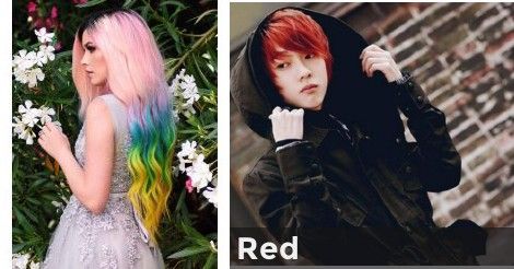 Red | What Color Should You Dye Your Hair? What Color Should I Dye My Hair Quiz, What Color Should I Dye My Hair, Should I Dye My Hair, Hair Color Quiz, Lighter Hair, Hair Quiz, Simple Ponytails, Types Of Jeans, Cute Cafe