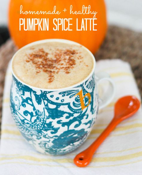 Healthy Homemade Pumpkin Spice Latte Vegan Pumpkin Spice Latte, Healthy Pumpkin Spice Latte, Pumpkin Spice Latte Recipe, Dairy Free Coffee, Homemade Pumpkin Spice Latte, Pumpkin Spiced Latte Recipe, Homemade Pumpkin Spice, Healthy Version, Pumpkin Spice Syrup