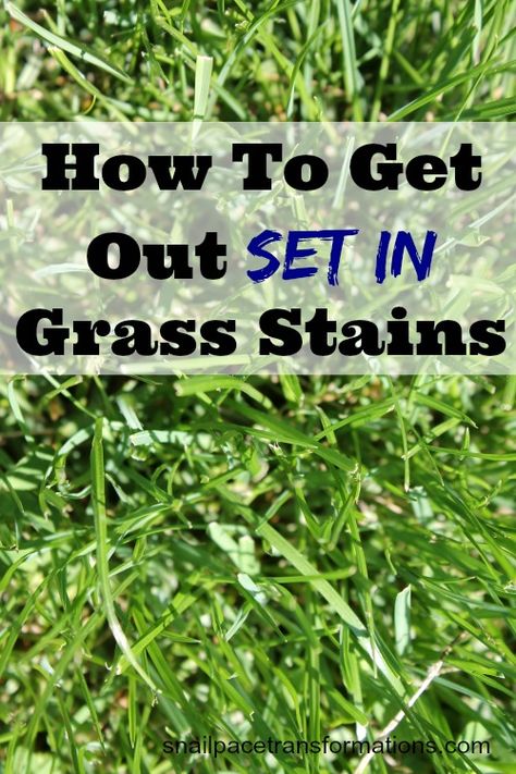 How To Remove Grass, Deep Cleaning Hacks, Stain On Clothes, Chemical Free Cleaning, Laundry Stains, Grass Stains, Natural Laundry, Sweat Stains, Dirt Stains