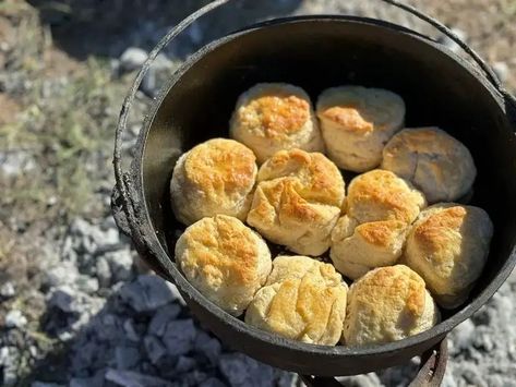 ​​﻿2 Ingredient Biscuits - Kent Rollins Cowboy Biscuits Recipe, Ken Rollins Recipes, Kent Rollins Recipes Cowboys, Cowboy Kent Rollins Recipes, Cowboy Biscuits, Camping Biscuits, Kent Rollins Recipes, Cowboy Kent Rollins, Skillet Biscuits