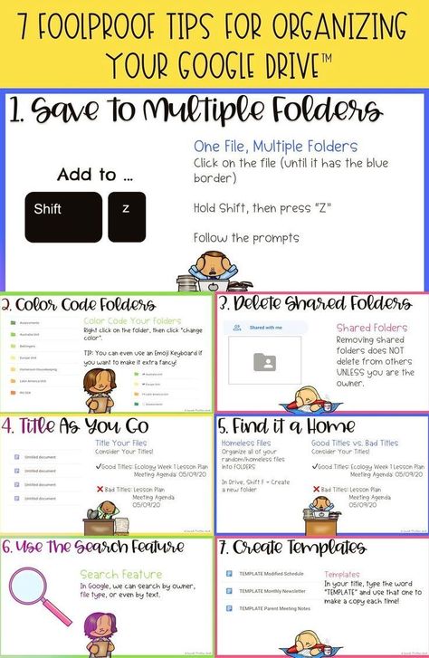 Google Drive Organization, Google Sheets Templates, Organizing Life, Google Tricks, Sarah Miller, Google Tools, Tips For Organizing, Organized Teachers, Teacher Tech