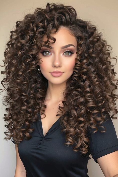 Curly Hair Women Styles, Curly Perm, Curly Prom Hair, Beautiful Curly Hair, Ombré Hair, Soft Waves, Types Of Curls, Curly Hair Care, Long Curly Hair