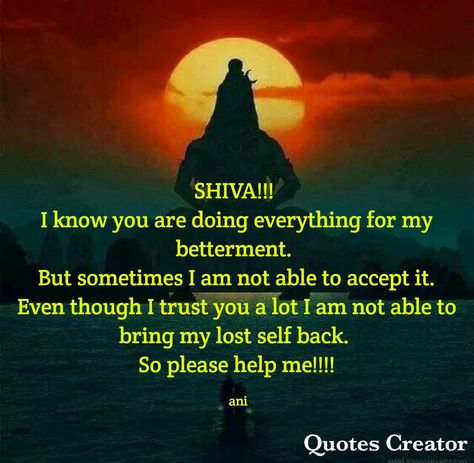 Shivay ❤️ Shiv Blessings Quotes, Shiva Blessings Quotes, Om Namah Shivaya Quotes, God Mahadev, Shiva Quotes, Shiva Meditation, Mere Mahadev, Rudra Shiva, Blessings Quotes