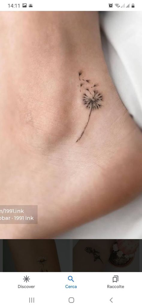 Dandelion Ankle Tattoos For Women, Blown Dandelion Tattoo, Dandelion Semi Colon, Dandelion Behind Ear Tattoo, Small Dandelion Tattoo Wrist Simple, Blowing Dandelion Tattoo Simple, Dandelion Ankle Tattoo, Dainty Dandelion Tattoo, Small Ankle Tattoos For Women Meaningful